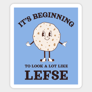 Lefse Christmas Magnet